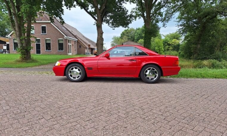 Mercedes Benz 500 SL Rood Met Beige Leder 109000 Mijl 0