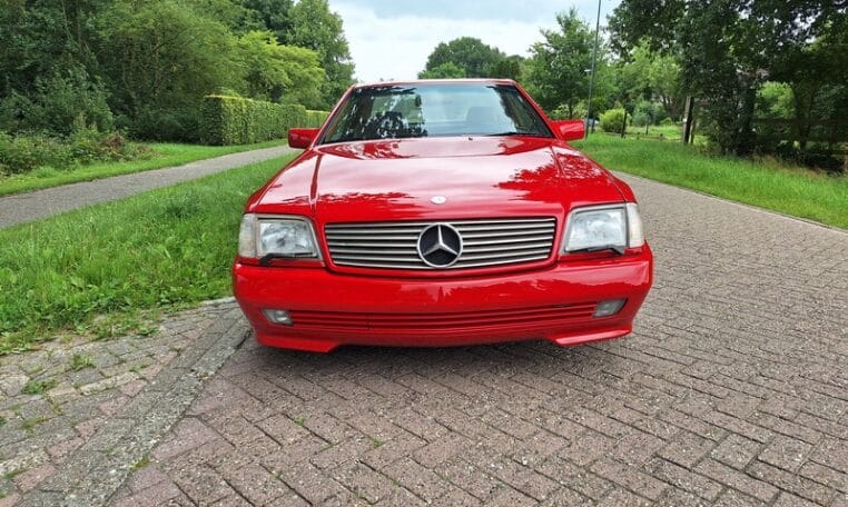 Mercedes Benz 500 SL Rood Met Beige Leder 109000 Mijl 0