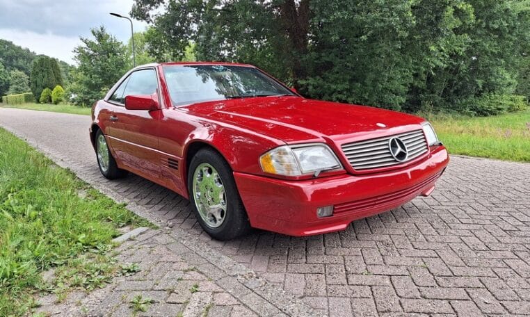 Mercedes Benz 500 SL Rood Met Beige Leder 109000 Mijl 0