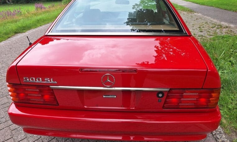 Mercedes Benz 500 SL Rood Met Beige Leder 109000 Mijl 0