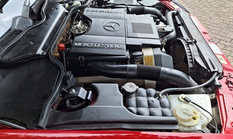 Mercedes Benz 500 SL Rood Met Beige Leder 109000 Mijl 0