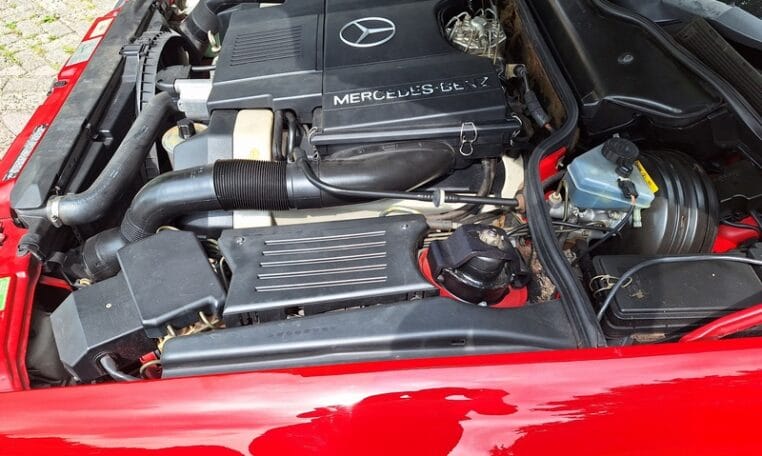 Mercedes Benz 500 SL Rood Met Beige Leder 109000 Mijl 0