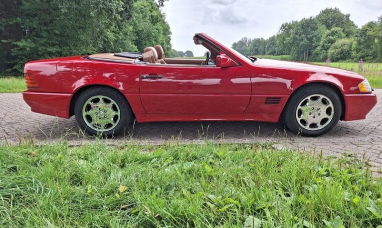 Mercedes Benz 500 SL Rood Met Beige Leder 109000 Mijl 0