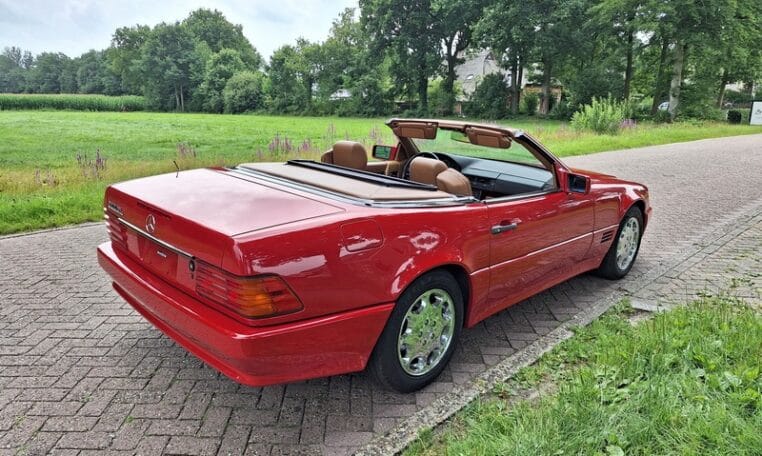 Mercedes Benz 500 SL Rood Met Beige Leder 109000 Mijl 0
