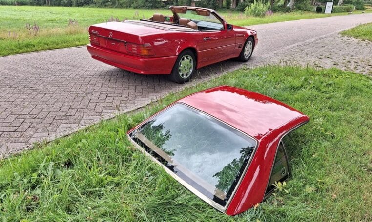 Mercedes Benz 500 SL Rood Met Beige Leder 109000 Mijl 0