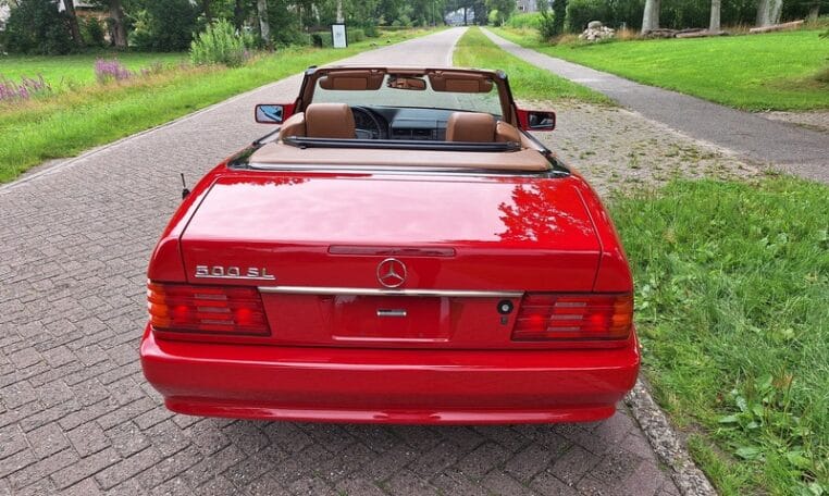 Mercedes Benz 500 SL Rood Met Beige Leder 109000 Mijl 0