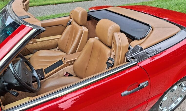 Mercedes Benz 500 SL Rood Met Beige Leder 109000 Mijl 0