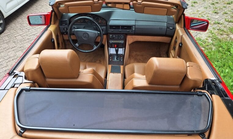 Mercedes Benz 500 SL Rood Met Beige Leder 109000 Mijl 0