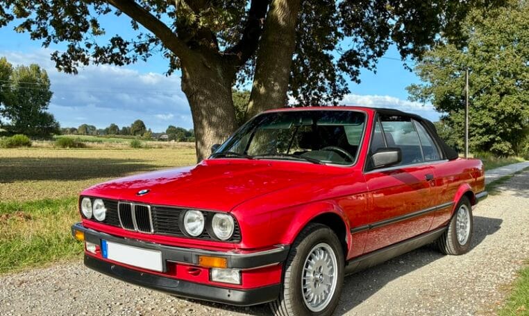 BMW 320i Cabrio E30 Rood Met Zwart Leder 148000 Km 0
