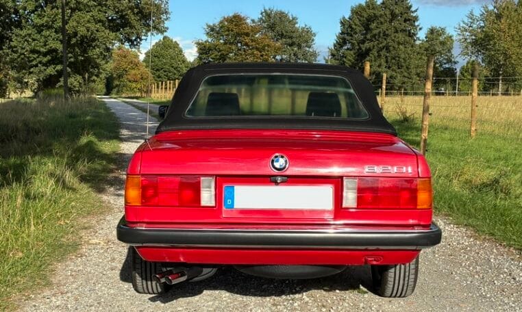 BMW 320i Cabrio E30 Rood Met Zwart Leder 148000 Km 0