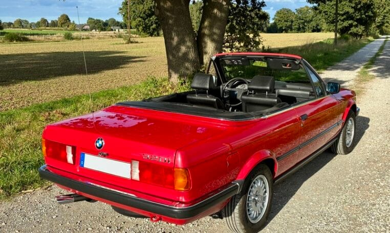 BMW 320i Cabrio E30 Rood Met Zwart Leder 148000 Km 0