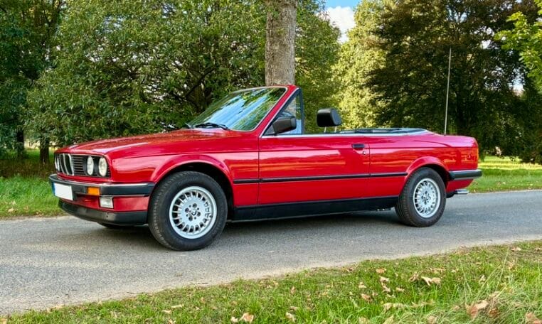 BMW 320i Cabrio E30 Rood Met Zwart Leder 148000 Km 0