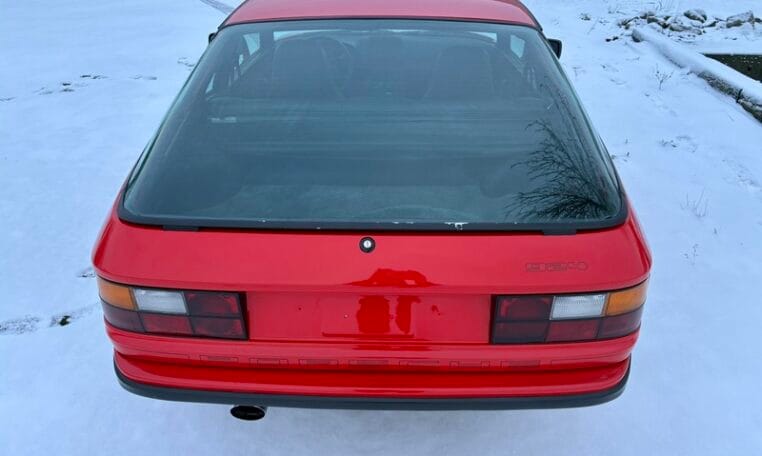 Porsche 924 Coupe Rood Met Zwart Stoffen Interieur 0