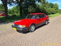 Saab 900 S 16V Rood Met Grijs Leder Interieur 94000 Km 0