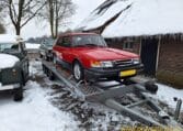 Saab 900 S 16V Rood Met Grijs Leder Interieur 94000 Km 0