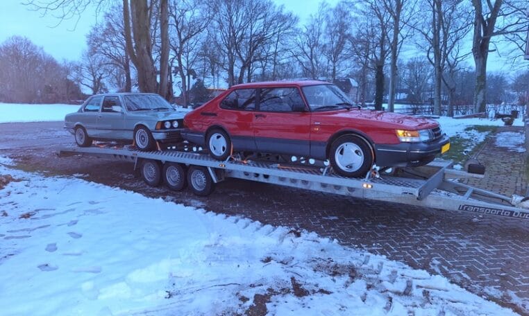 Saab 900 S 16V Rood Met Grijs Leder Interieur 94000 Km 0