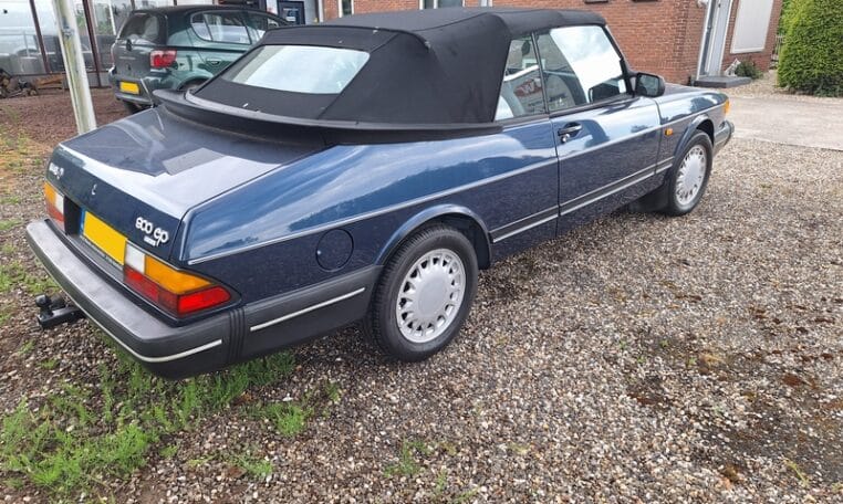Saab 900 Ep Cabrio Low Pressure Turbo Blauw Met Grijs Leder 174000 Km 0