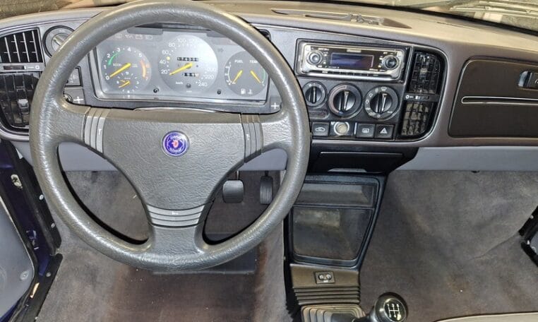 Saab 900 Ep Cabrio Low Pressure Turbo Blauw Met Grijs Leder 174000 Km 0
