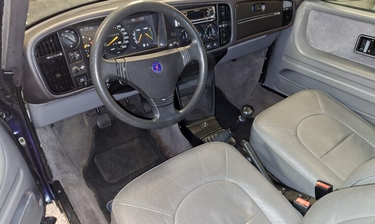 Saab 900 Ep Cabrio Low Pressure Turbo Blauw Met Grijs Leder 174000 Km 0