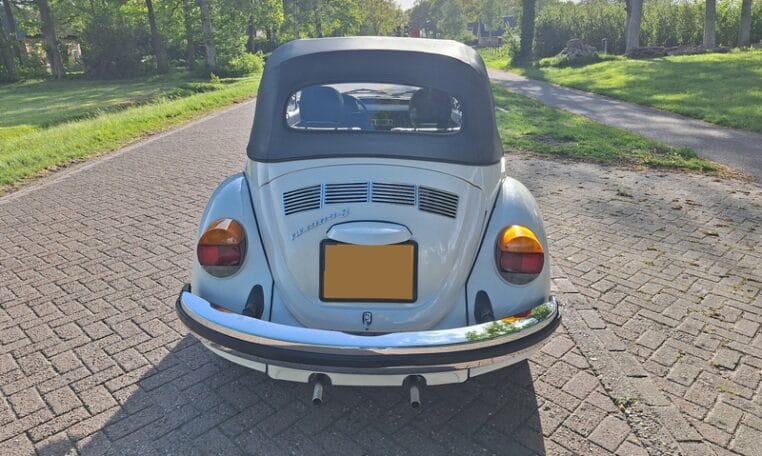 VW Kever 1303S Cabrio Wit Met Zwart Skai Interieur 0