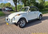 VW Kever 1303S Cabrio Wit Met Zwart Skai Interieur 0