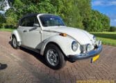 VW Kever 1303S Cabrio Wit Met Zwart Skai Interieur 0