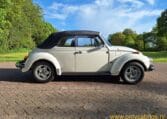 VW Kever 1303S Cabrio Wit Met Zwart Skai Interieur 0
