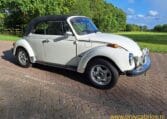 VW Kever 1303S Cabrio Wit Met Zwart Skai Interieur 0