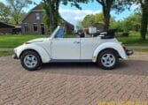 VW Kever 1303S Cabrio Wit Met Zwart Skai Interieur 0