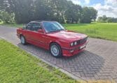 BMW 325i E30 Baur Cabriolet Rood Met Grijs Stof 152000 Km 0