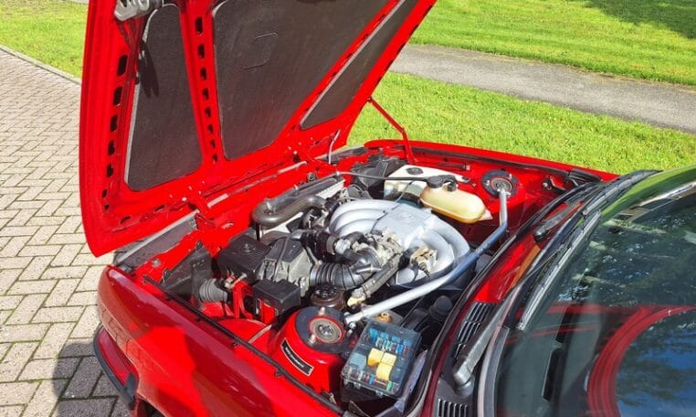 BMW 325i E30 Baur Cabriolet Rood Met Grijs Stof 152000 Km 0