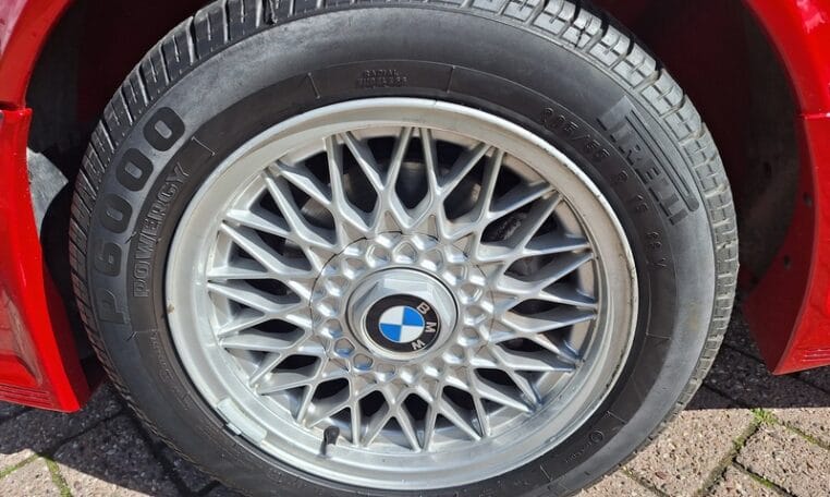 BMW 325i E30 Baur Cabriolet Rood Met Grijs Stof 152000 Km 0