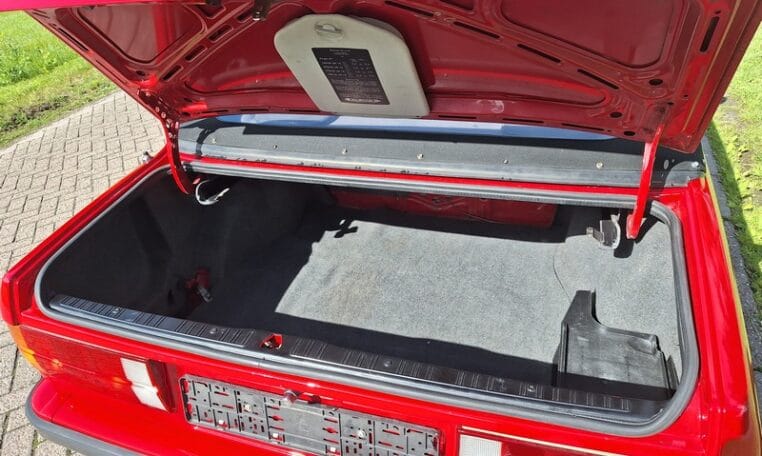 BMW 325i E30 Baur Cabriolet Rood Met Grijs Stof 152000 Km 0