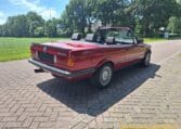 BMW 325i Cabrio E30 Weinrot Metallic 243000 Km Met Grijs Stof Interieur 0