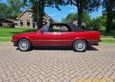 BMW 325i Cabrio E30 Weinrot Metallic 243000 Km Met Grijs Stof Interieur 0