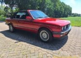 BMW 325i Cabrio E30 Weinrot Metallic 243000 Km Met Grijs Stof Interieur 0