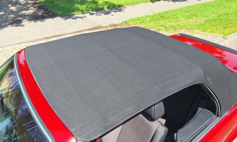 BMW 325i Cabrio E30 Weinrot Metallic 243000 Km Met Grijs Stof Interieur 0