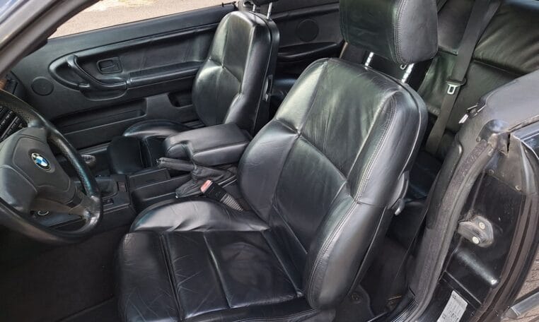 BMW 318i Cabrio E36 Zwart Met Zwart Leder Full Options 216000 Km 0
