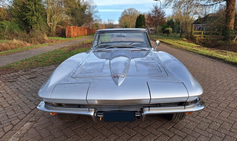 To's Voor Chevrolet Corvette C2 Cabriolet Zilver Met Zilver Leder 0