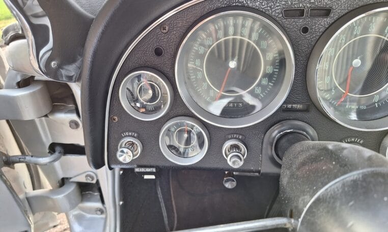 To's Voor Chevrolet Corvette C2 Cabriolet Zilver Met Zilver Leder 0