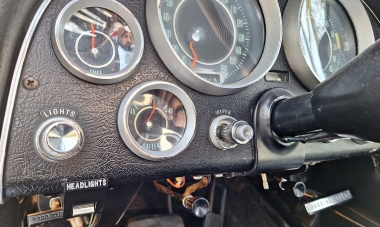 To's Voor Chevrolet Corvette C2 Cabriolet Zilver Met Zilver Leder 0