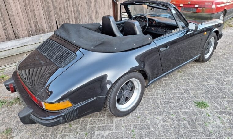 Oto's Voor Porsche 3.0 SC Cabrio Zwart Met Zwart Lederen Sportstoelen 163000 Km 0