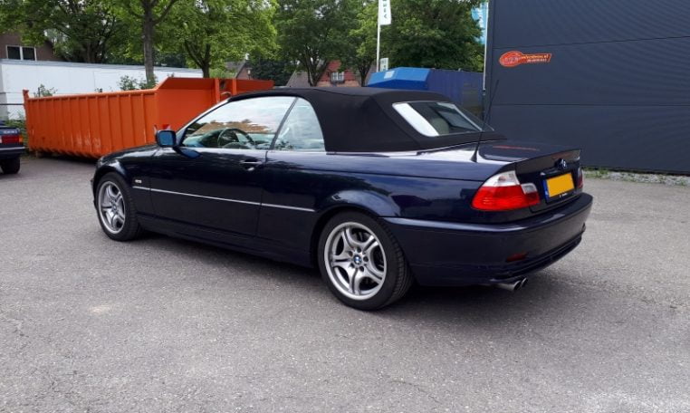 BMW 330ci Cabrio E46 Donkerblauw 50000 Km Beige Leder