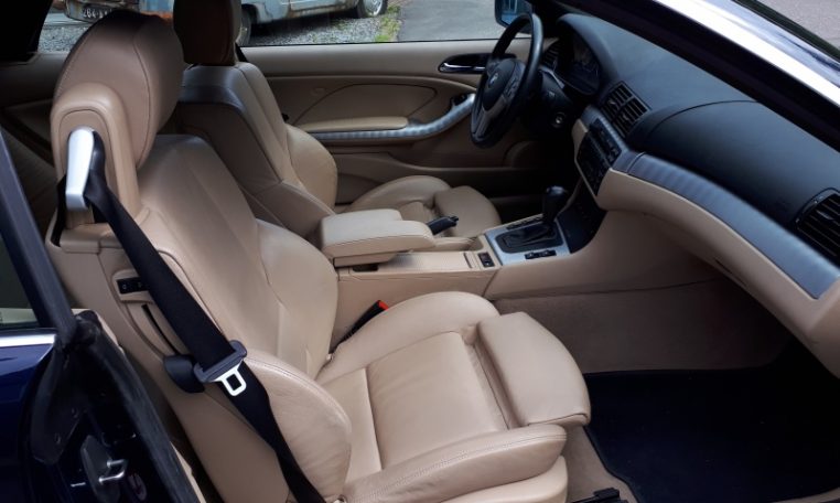 BMW 330ci Cabrio E46 Donkerblauw 50000 Km Beige Leder