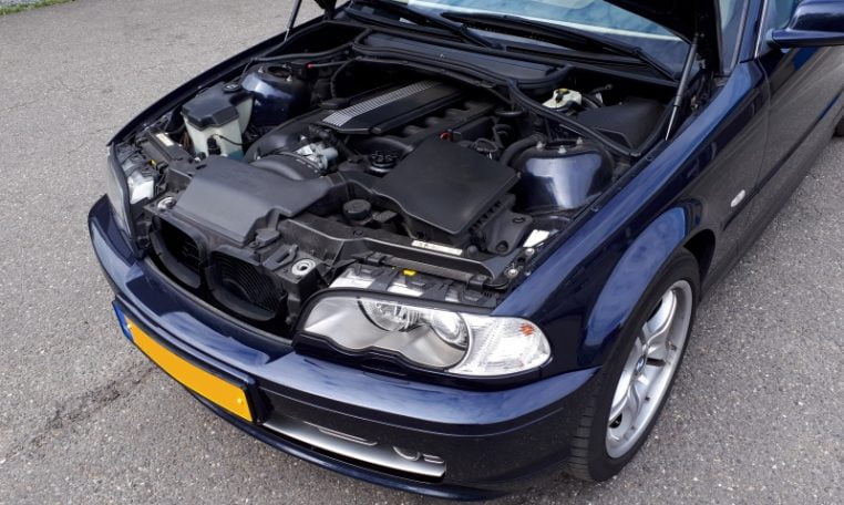 BMW 330ci Cabrio E46 Donkerblauw 50000 Km Beige Leder