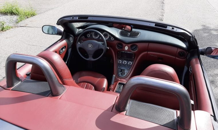 Maserati 4200 Spyder V8 Grijs Met Rood Leder 48000 Km 30000 Mijl