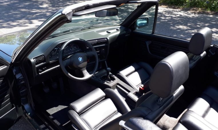 BMW 325i Cabrio E30 Delfingrijs Metallic 162000 Km Zwart Leder