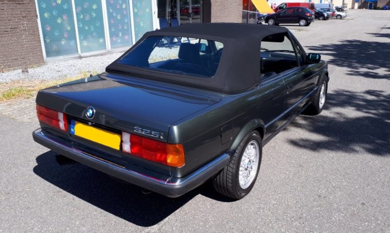 BMW 325i Cabrio E30 Delfingrijs Metallic 162000 Km Zwart Leder