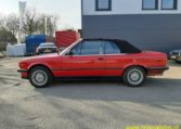 BMW 325i Cabrio E30 Zinnoberrood 182000 Km Grijs Stof Hahnentritt Interieur