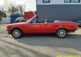 BMW 325i Cabrio E30 Zinnoberrood 182000 Km Grijs Stof Hahnentritt Interieur